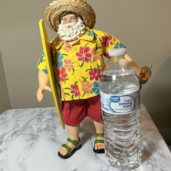 Surfing Santa Clothique by Possible Dreams with Surfboard and Sunglasses.Vintage - Picture 10 of 12